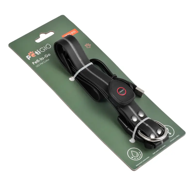 LED dog collar in size L Peti-to-Go PETI-910L
